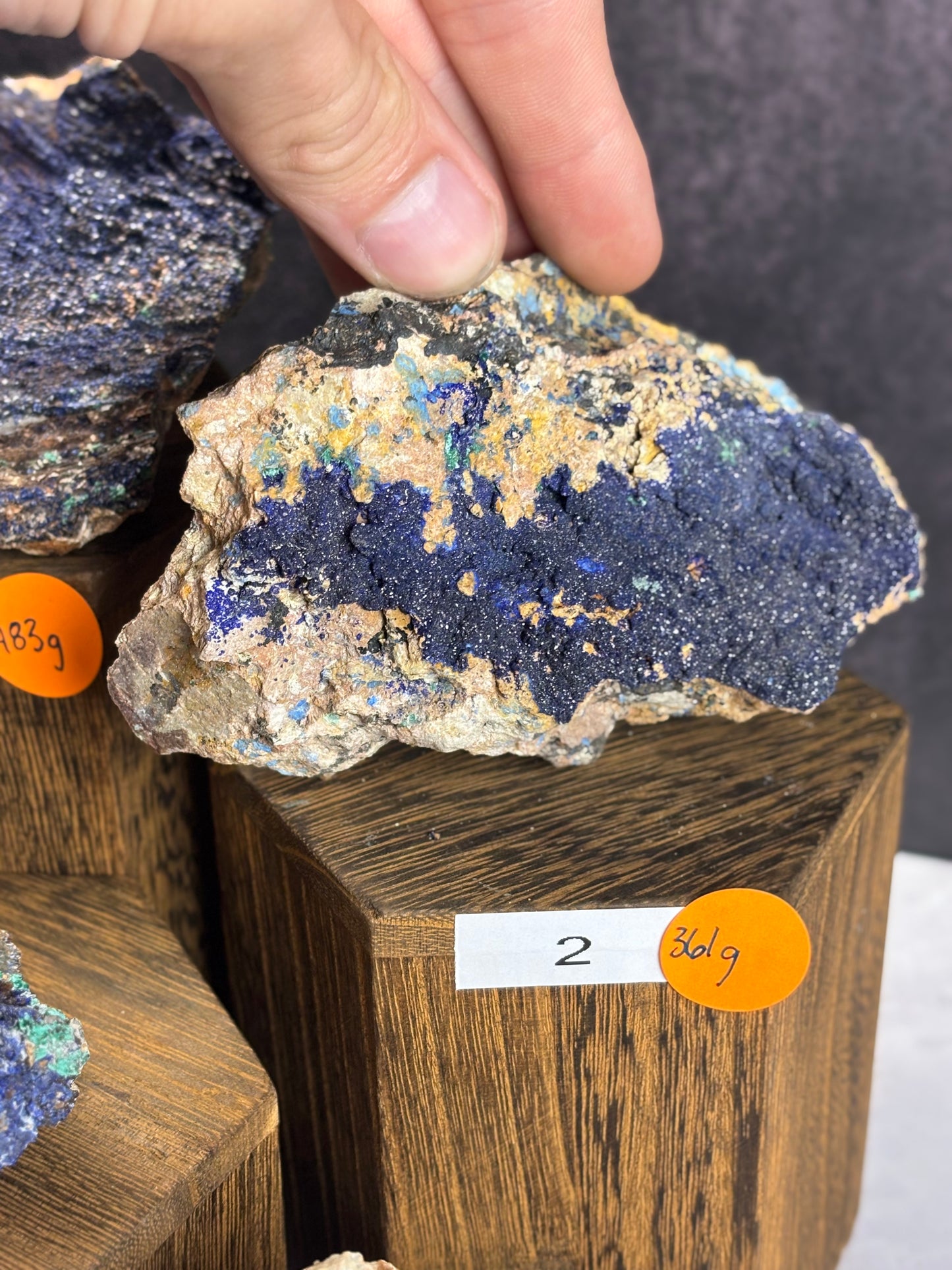 Azurite/Malachite/Chrysocolla- Morocco