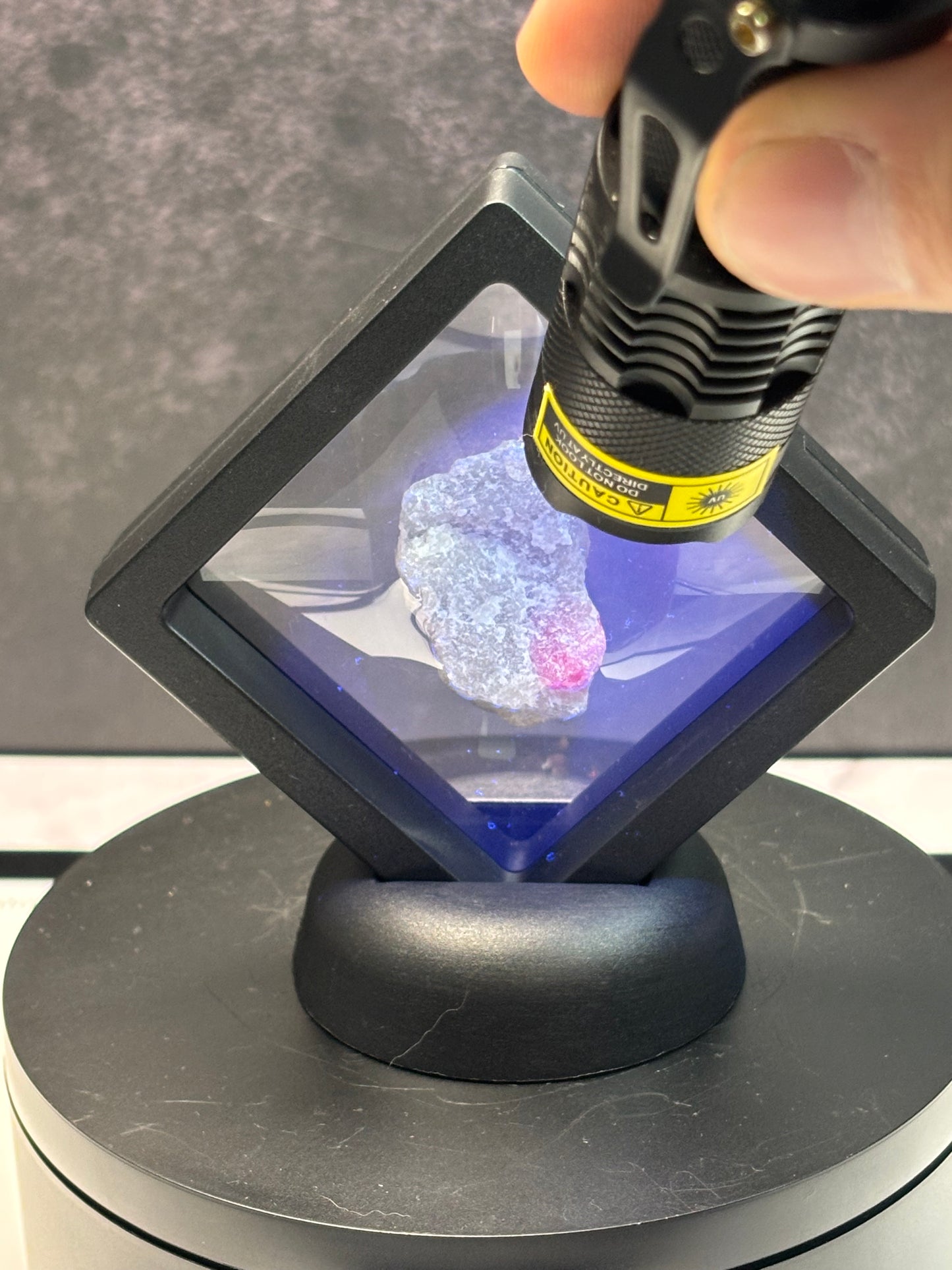 Ruby In a Crystal Matrix Display