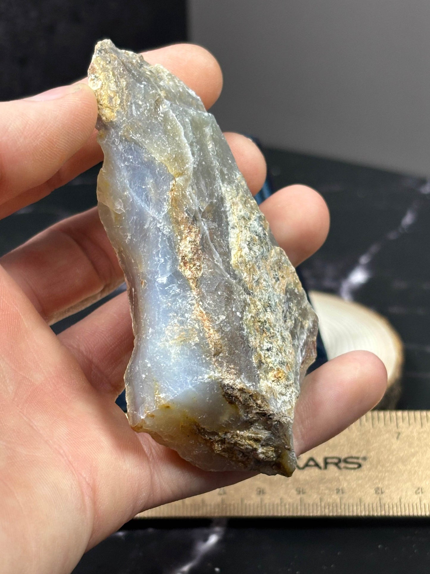 Blue Opal Specimen! Little to No UV. - Hawthorne’s Treasures