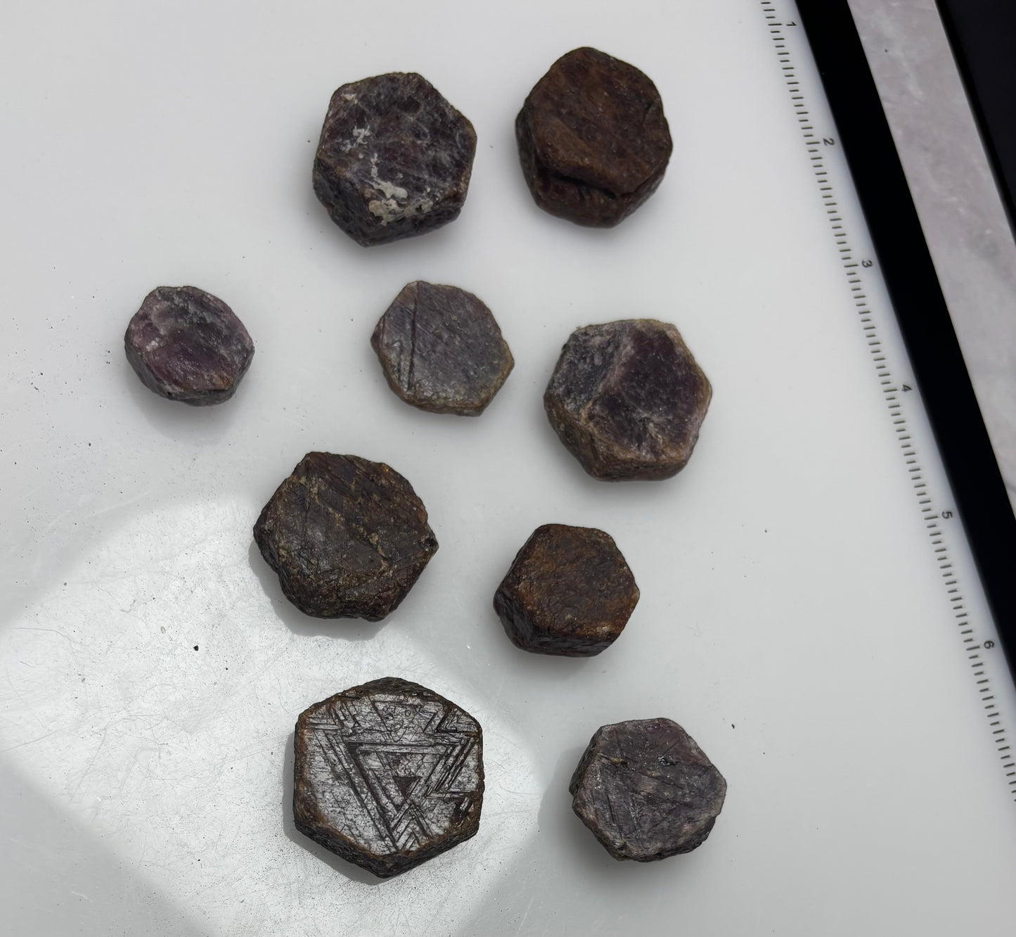 Small Hexagonal Corundum! - India