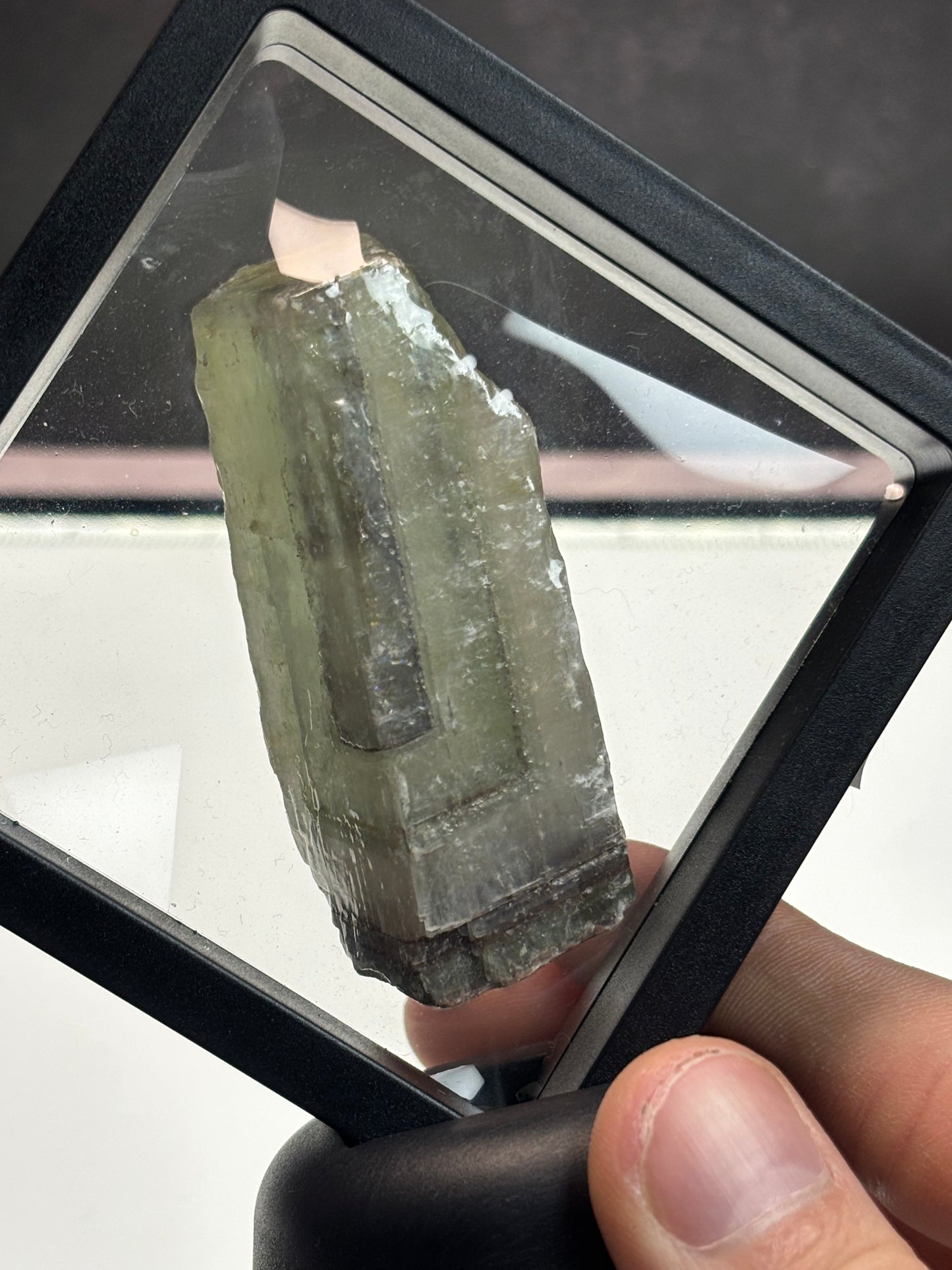 Green Calcite Specimen! Unique Structure! 3.5” Display