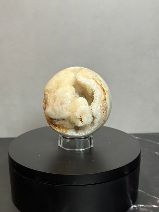 UV Druzy Calcite Sphere!