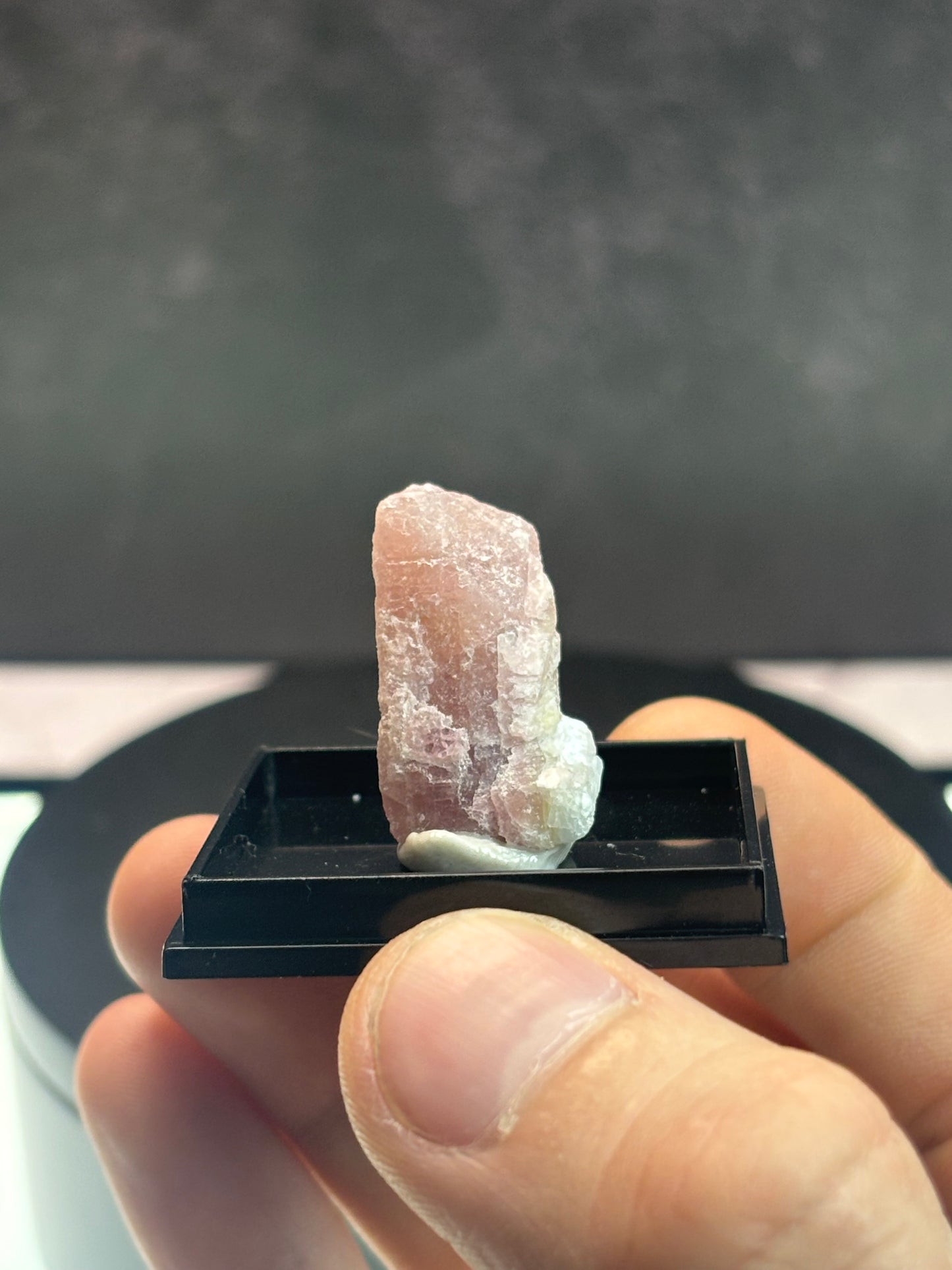 Pink Tourmaline W/ Slight Green Hue on Bottom Corner! - Brazil