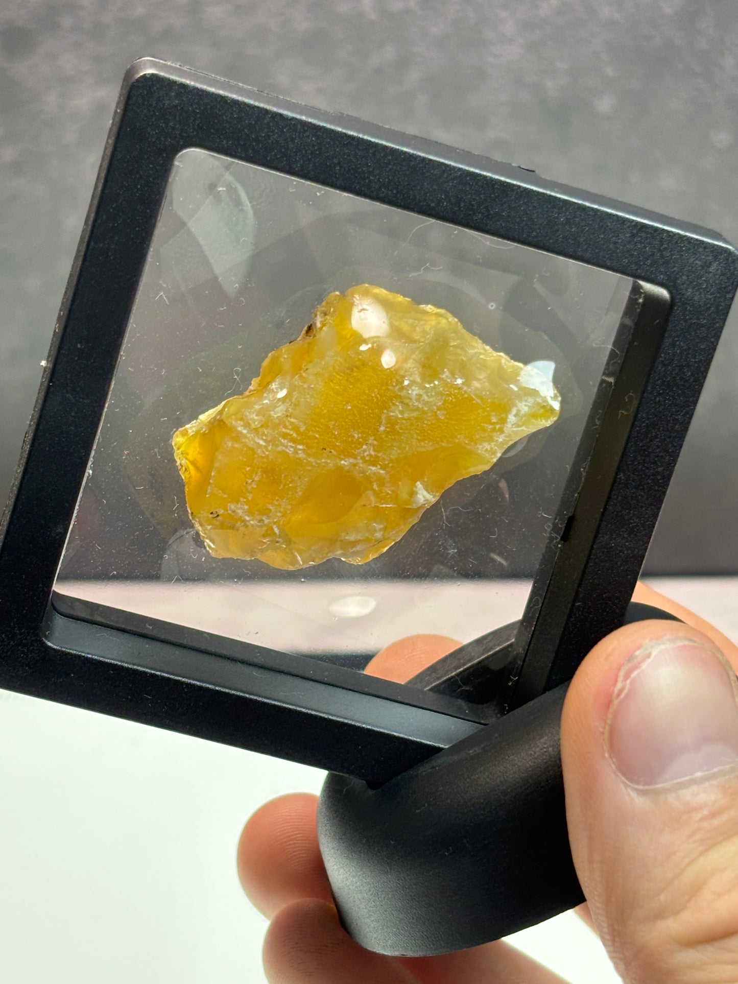 Translucent Yellow Opal Specimen! 2.5” Display