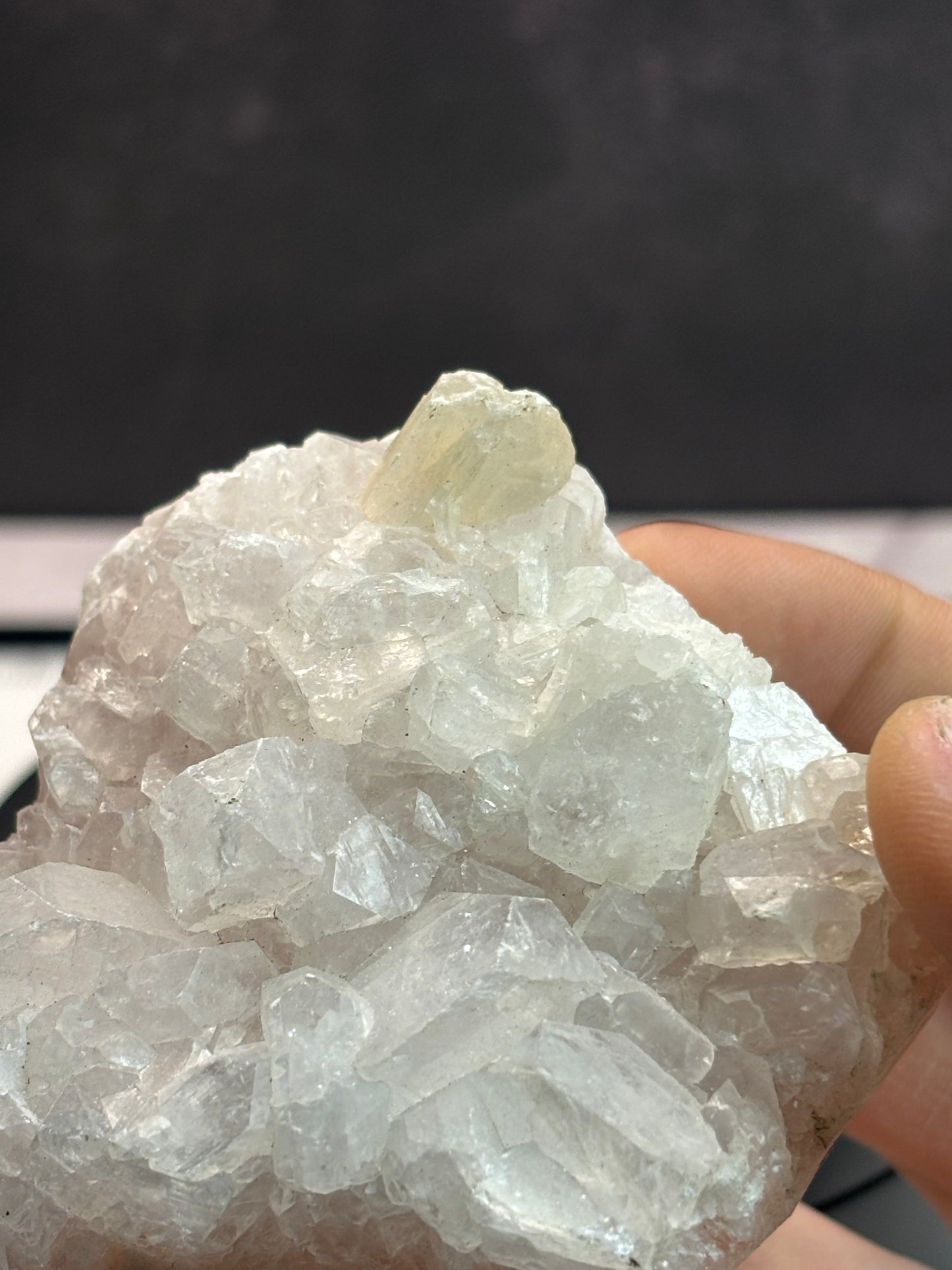 Apophyllite, Stilbite, Zeolite Specimen! Pinkish Hue!