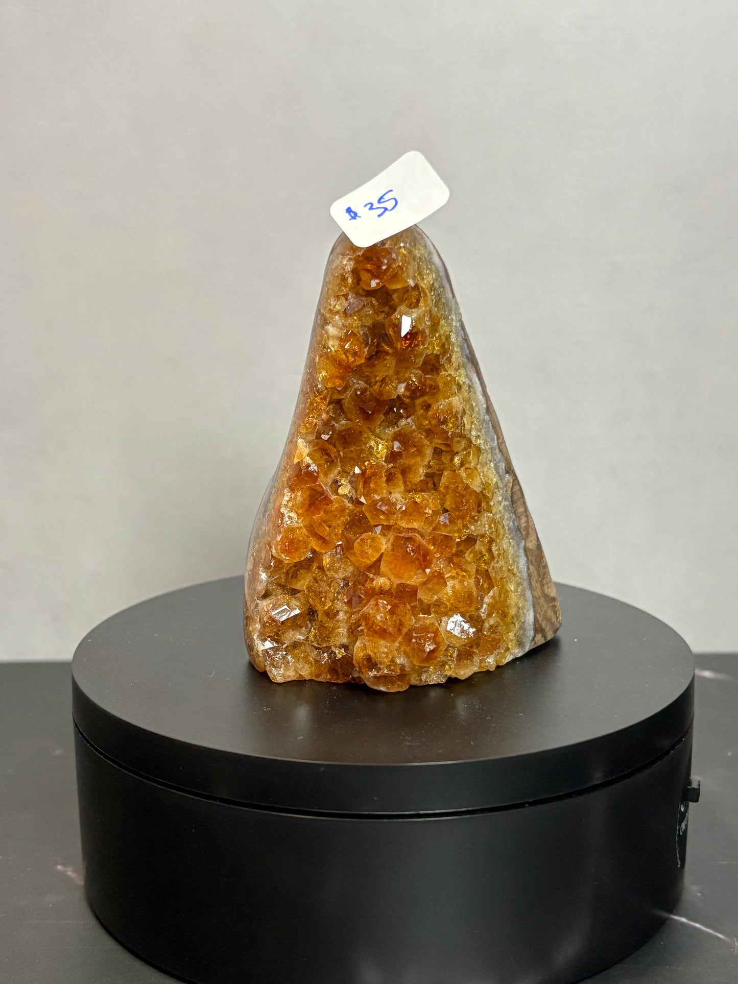 Citrine Cluster! Free standing/Cut base!