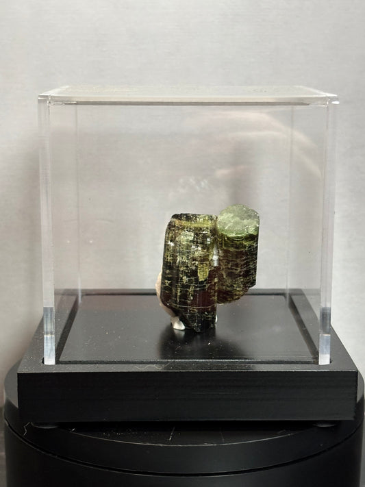 Capped, Double Terminated Green Tourmaline Specimen, Sourced from Tanzania