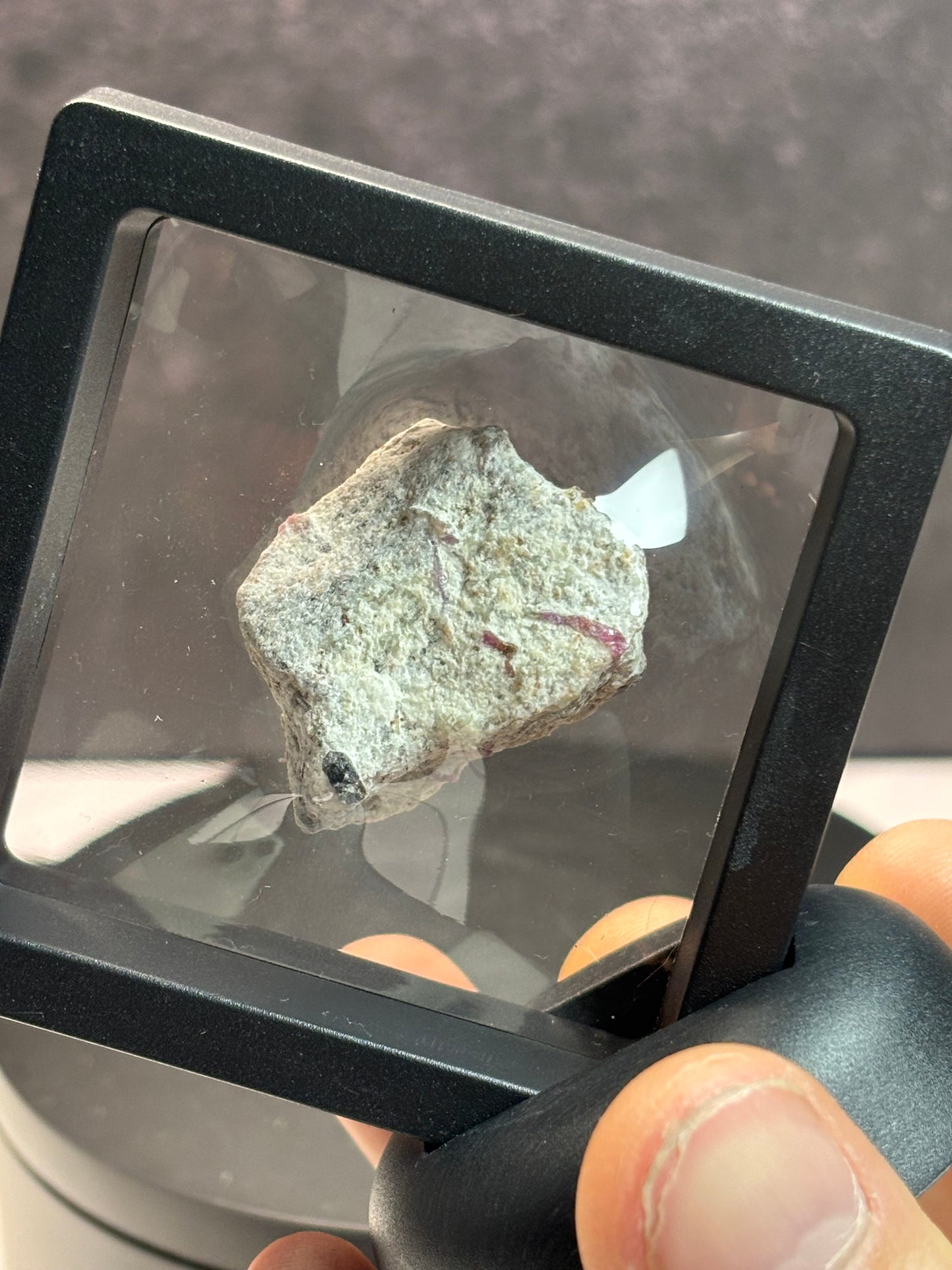 Ruby In a Crystal Matrix. 2.5” Display