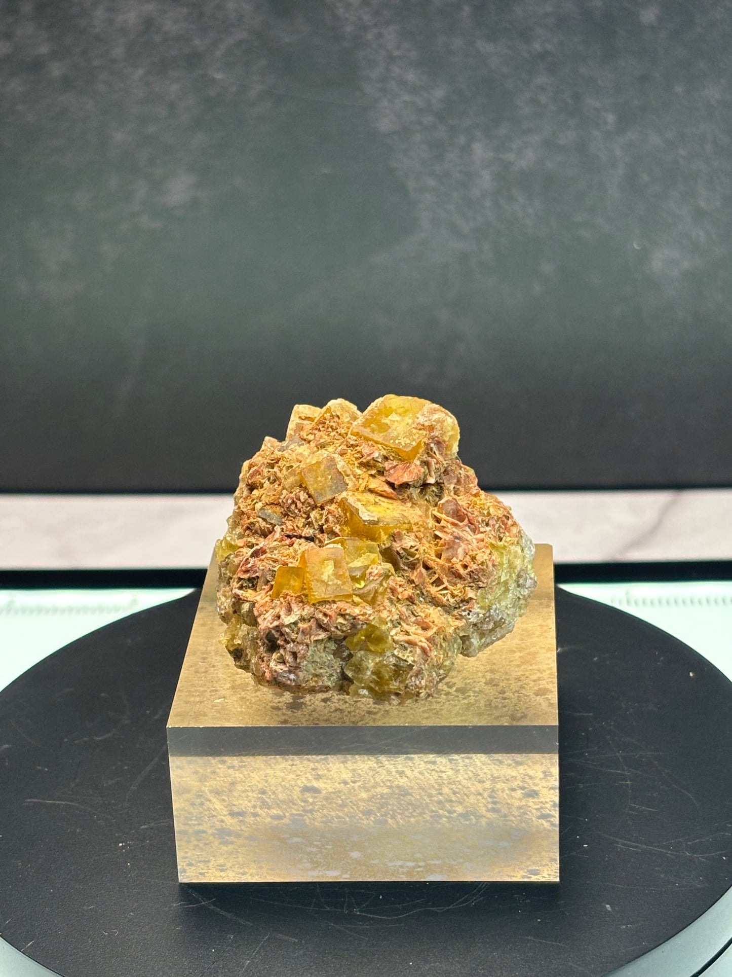 Yellow Fluorite - Morocco