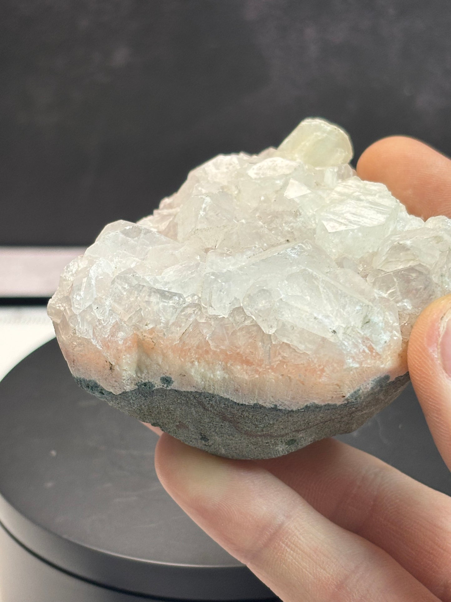 Apophyllite, Stilbite, Zeolite Specimen! Pinkish Hue!