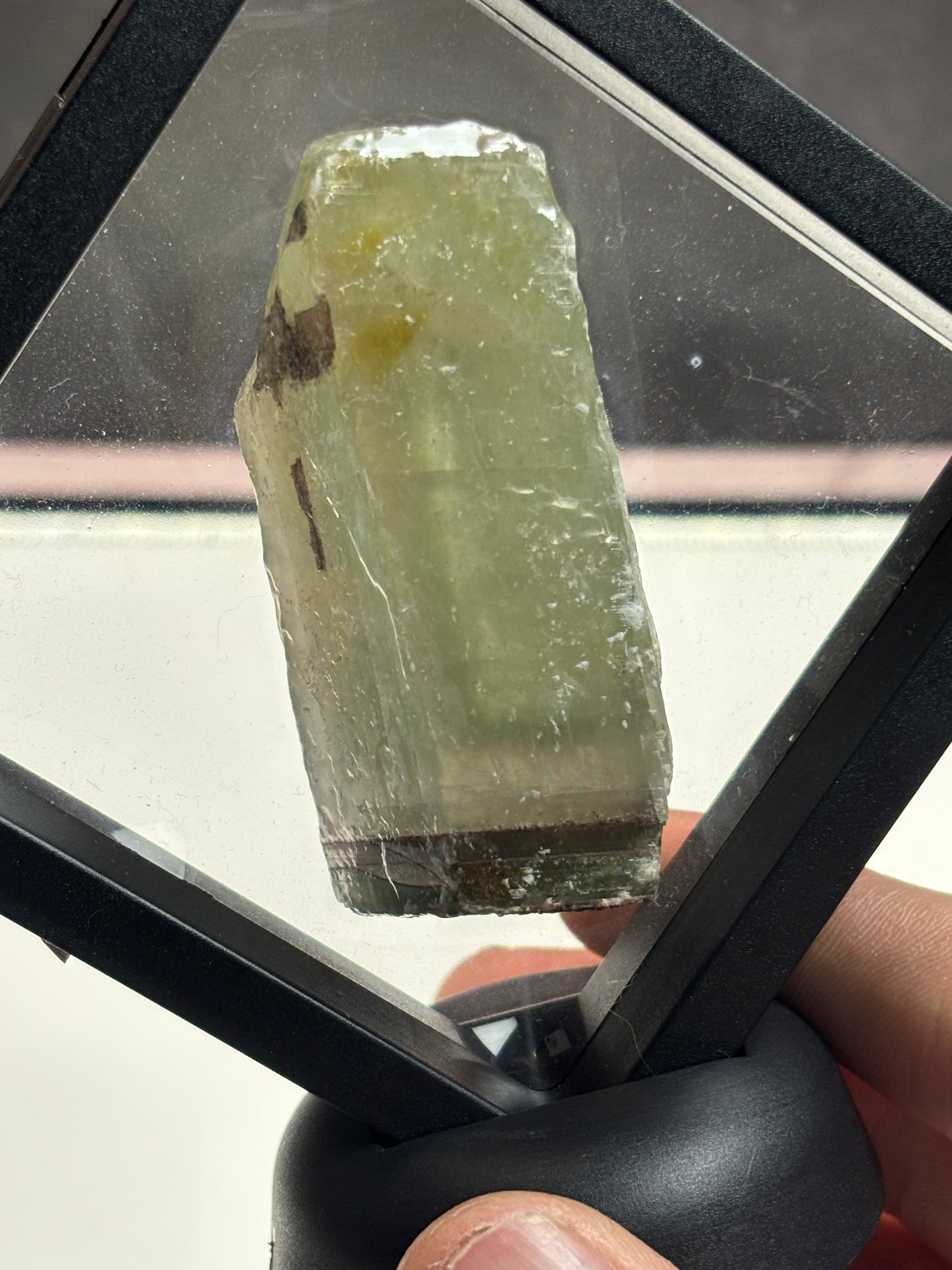 Green Calcite Specimen! Unique Structure! 3.5” Display