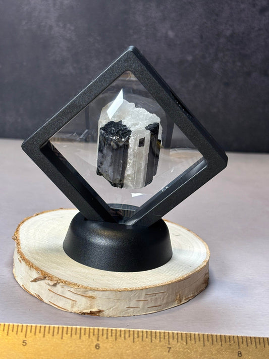 Black Tourmaline in a Matrix Display! - Hawthorne’s Treasures