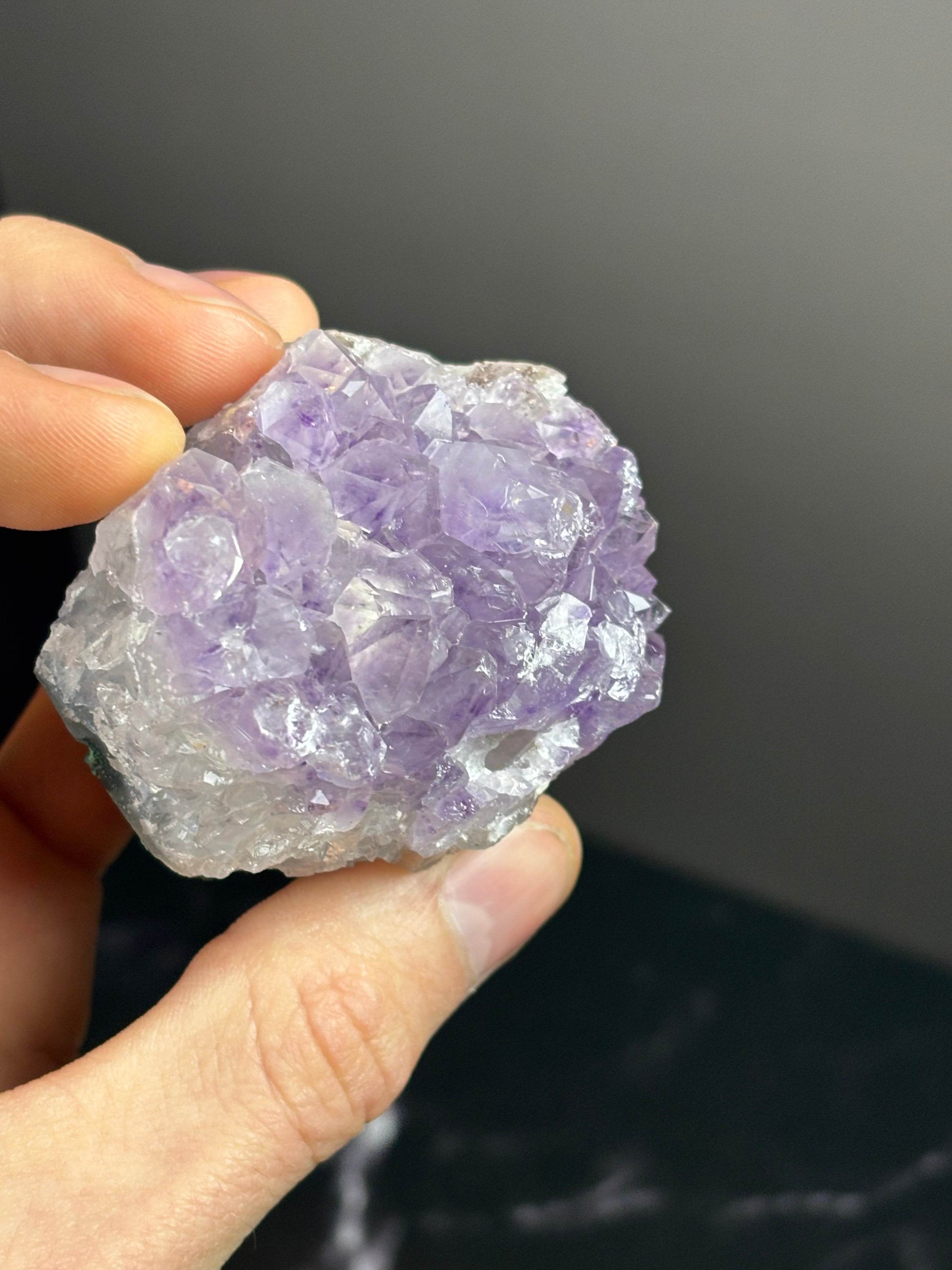 Amethyst Bouquet W/ Unique Celedonite Coating! - Hawthorne’s Treasures
